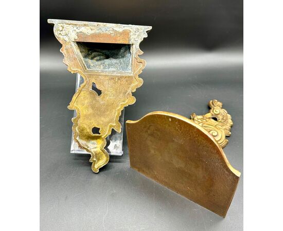 Coppia di mensole in bronzo - XIX sec. 