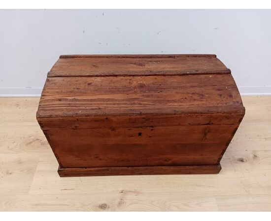 Piccolo bauletto - scrigno - in abete -cassapanca - baule - fine '800
