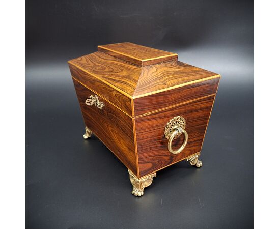 Scatola da Tè in bois de violette, prima metà 800 