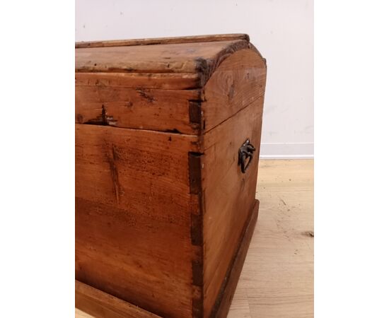 Piccolo bauletto - scrigno - in abete -cassapanca - baule - fine '800