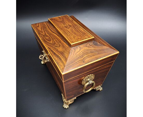 Scatola da Tè in bois de violette, prima metà 800 