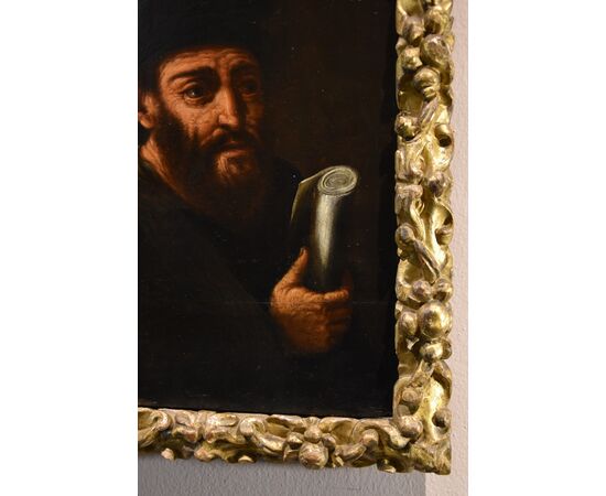 Ritratto dell'alchimista Morieno Romano, Pittore manierista fiammingo XVII secolo