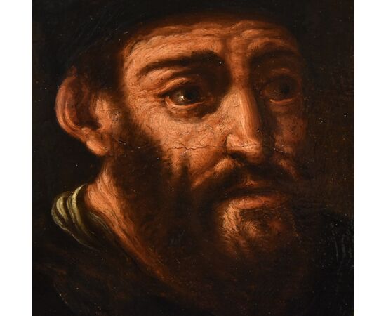 Ritratto dell'alchimista Morieno Romano, Pittore manierista fiammingo XVII secolo