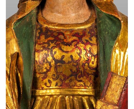 Santa Caterina di Alessandria scultura lignea policroma e dorata