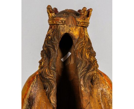Santa Caterina di Alessandria scultura lignea policroma e dorata