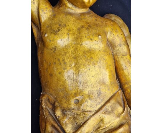 Coppia di angeli lignei dorati, Italia settentrionale (probabile area veneta), fine XVI – inizio XVII secolo