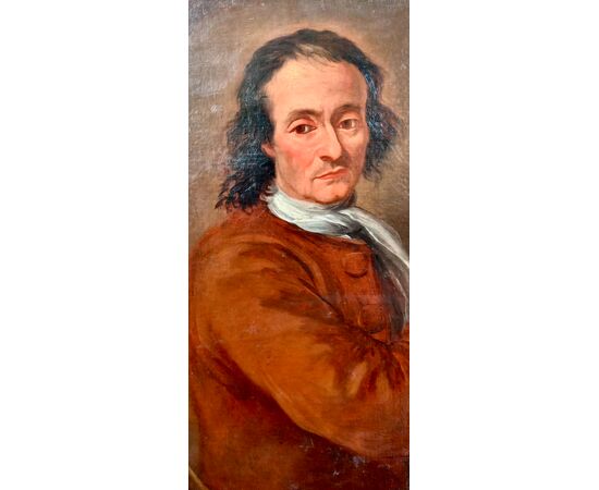 Ritratto di uomo di mezza età, con gobba