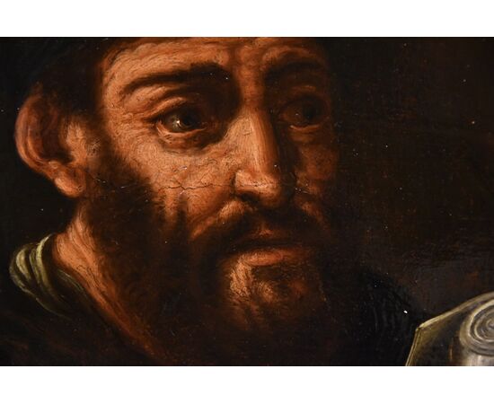 Ritratto dell'alchimista Morieno Romano, Pittore manierista fiammingo XVII secolo