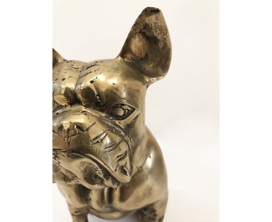 Bulldog - scultura in ottone