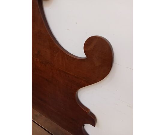 Cassapanca con schienale in noce- fine 800- baule-scrigno