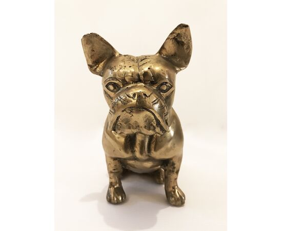 Bulldog - scultura in ottone