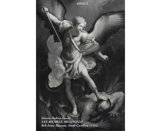 L’Arcangelo Michele, Guido Reni (Bologna 1575 - 1642) Bottega/Seguace di