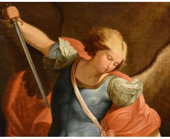 L’Arcangelo Michele, Guido Reni (Bologna 1575 - 1642) Bottega/Seguace di