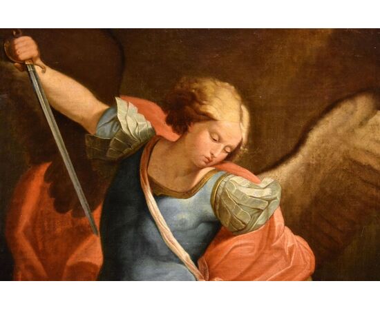 L’Arcangelo Michele, Guido Reni (Bologna 1575 - 1642) Bottega/Seguace di
