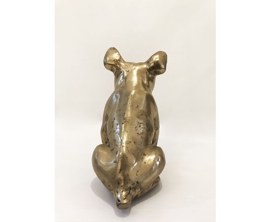 Bulldog - scultura in ottone