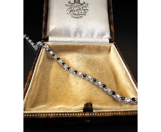Bracciale  con  Zaffiri  e  Diamanti