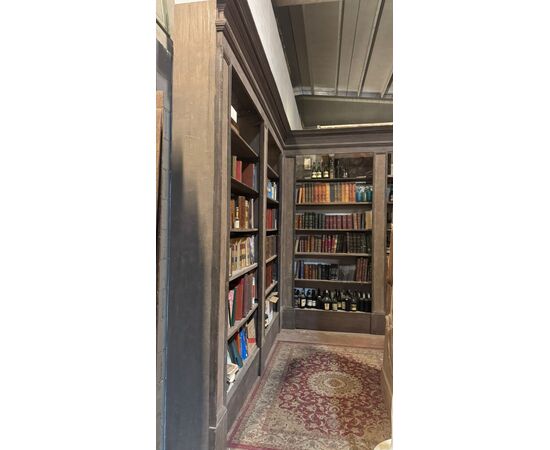 LIB88 - Libreria a giorno, epoca fine '700, misure cm L 350 x L 350 x H 315 x P 37
