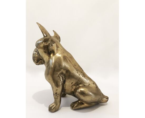 Bulldog - scultura in ottone