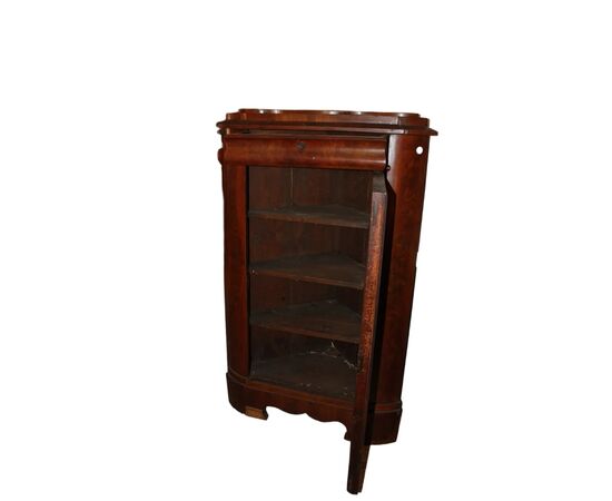 Coppia di Angoliere In Mogano Stile Biedermeier Nord Europa