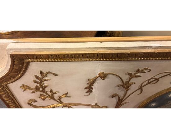 PAN433 - Paliotto laccato scolpito e dorato, epoca '700, misure cm L 210 x H 104 x P 7