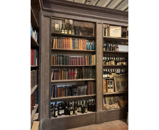 LIB88 - Libreria a giorno, epoca fine '700, misure cm L 350 x L 350 x H 315 x P 37