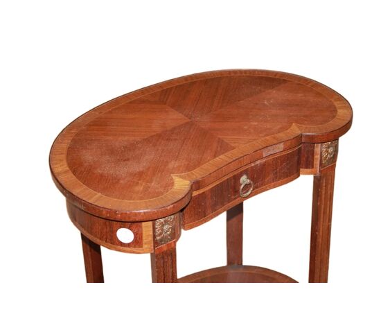 Tavolino a fagiolo francese stile Luigi XVI del 1800