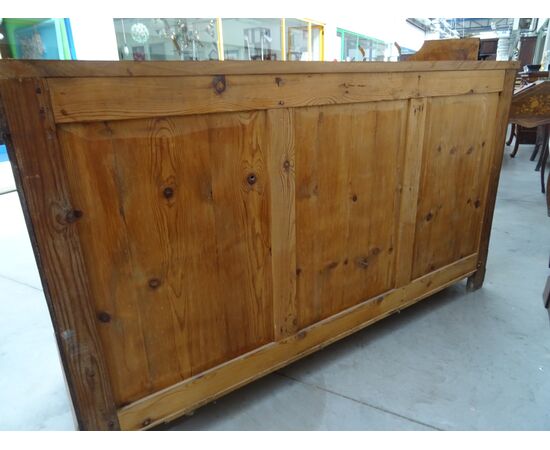 Credenza a tre porte in noce massello Luigi Filippo 1860 Francia