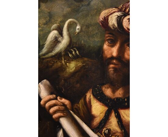 Ritratto dell'alchimista Geber, Pittore manierista fiammingo XVII secolo