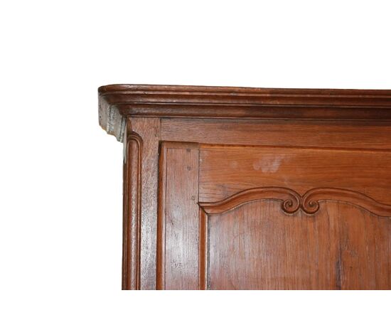 Piccolo Stipo Francese ad 1 Porta in Legno di Noce Provenzale