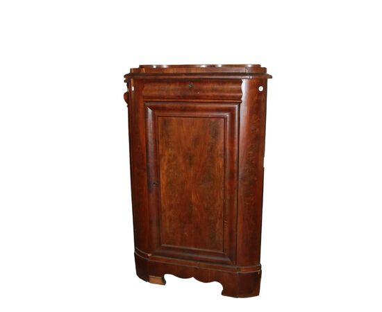 Coppia di Angoliere In Mogano Stile Biedermeier Nord Europa