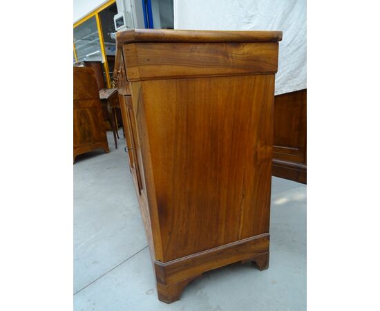 Credenza a tre porte in noce massello Luigi Filippo 1860 Francia