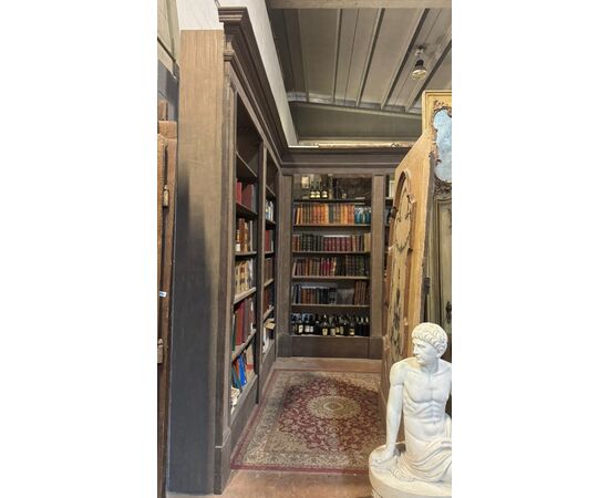 LIB88 - Libreria a giorno, epoca fine '700, misure cm L 350 x L 350 x H 315 x P 37