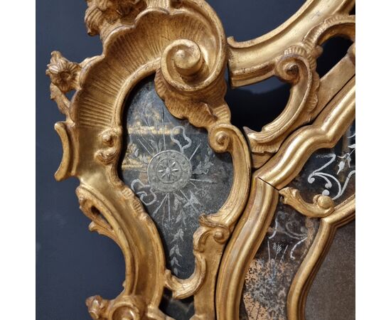 Coppia di Specchiere Veneziane del 1850 grande misura