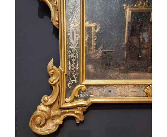 Coppia di Specchiere Veneziane del 1850 grande misura