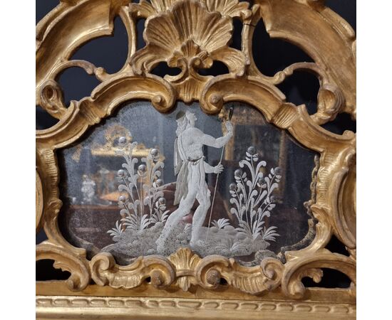 Coppia di specchiere veneziane del 1850 grande misura da palazzo signorile 