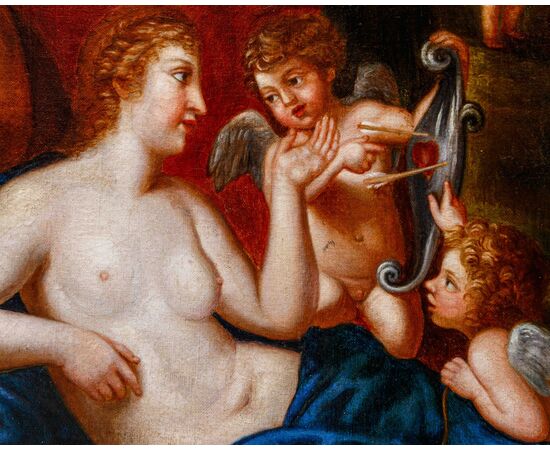 Cerchia di Francesco Albani (Bologna, 1578 – 1660), Il riposo di Venere e Vulcano 