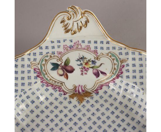 Zuppiera con Piatto in Porcellana di Meissen Germania Seconda Metà '800