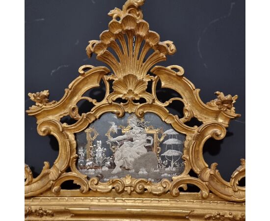 Coppia di specchiere veneziane del 1850 grande misura da palazzo signorile 
