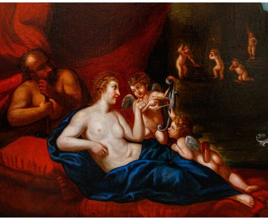Cerchia di Francesco Albani (Bologna, 1578 – 1660), Il riposo di Venere e Vulcano 