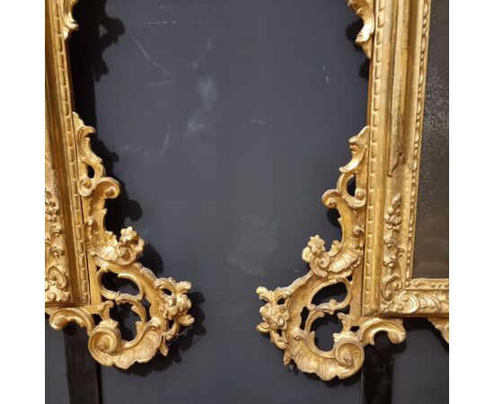 Coppia di specchiere veneziane del 1850 grande misura da palazzo signorile 