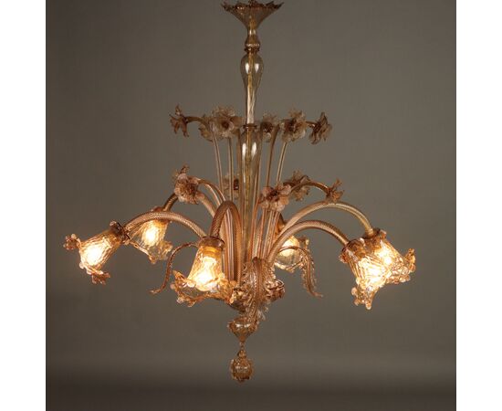 Lampadario Murano Murano anni'50