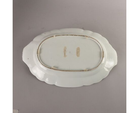 Zuppiera con Piatto in Porcellana di Meissen Germania Seconda Metà '800