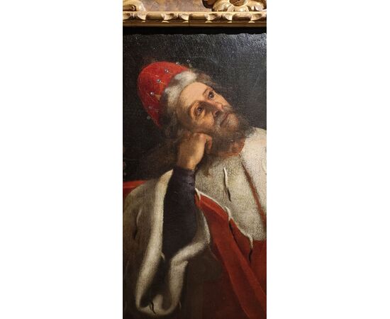 Ritratto di Zanoni Bartolini Salimbeni gonfaloniere nel 1516 - Toscana primo '600 - olio su tela