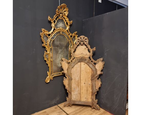 Coppia di Specchiere Veneziane del 1850 grande misura