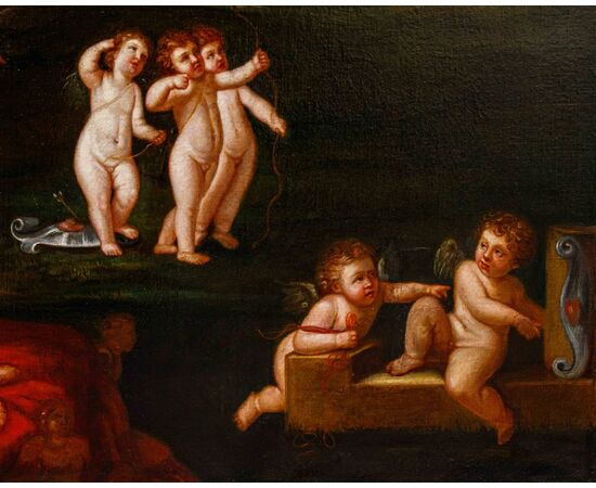 Cerchia di Francesco Albani (Bologna, 1578 – 1660), Il riposo di Venere e Vulcano 