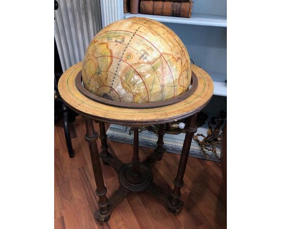 Wooden world globe