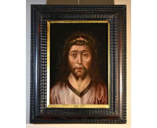 Ecce Homo, Flemish master of the 16th century, circle of Quentin Metsys (Leuven, 1466 – Antwerp, 1530)