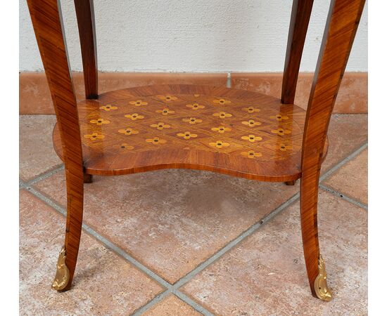 Pair of antique Napoleon III bedside tables in precious exotic woods. France 19th century.