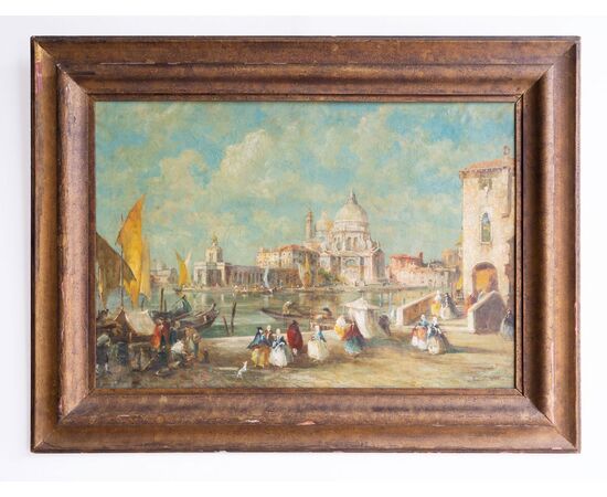 Veduta di Venezia con la Chiesa della Salute – Eugenio Zeno Bonivento