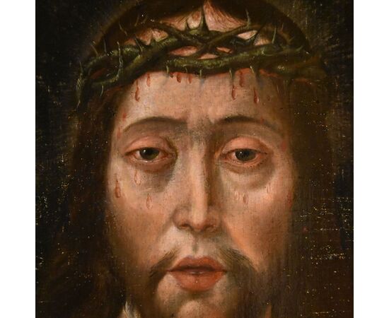 Ecce Homo, Flemish master of the 16th century, circle of Quentin Metsys (Leuven, 1466 – Antwerp, 1530)